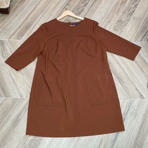 Marks & Spencer Brown A-Line/Shift Dress.  Size 14 US, 18 UK.
